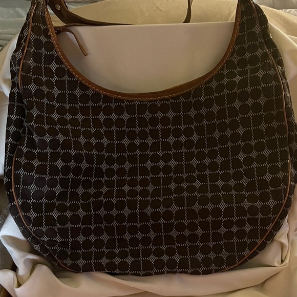 Kate Spade Leather and Fabric Shoulder Bag Hard to Find - Picture 4 of 11